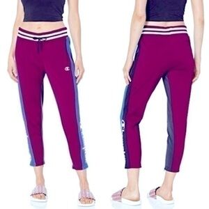 Champion Slim Track Pant Venetian Purple Tape Logo